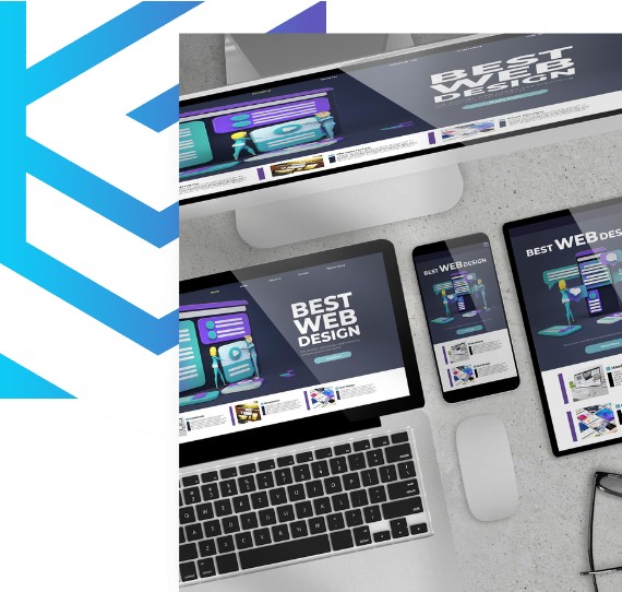 Web design showcasing responsiveness on multiple devices